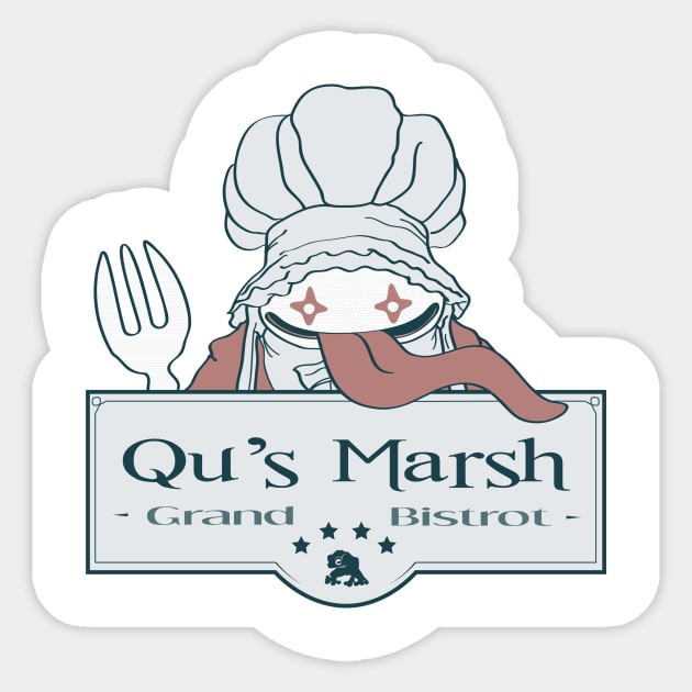 Qu's Marsh Grand Bistrot Sticker by Ruwah